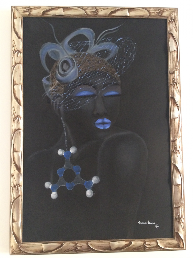 Pintura a óleo – 80 x 100cm Negra Melanina