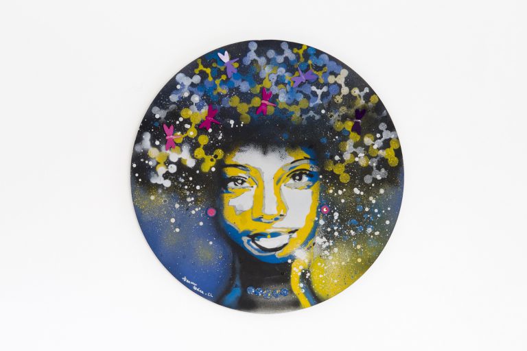 Técnica Graffiti – Porta Retrato 50×50 cm